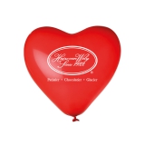 Herz-Luftballon mit 1C-Druck, 100% Naturlatex